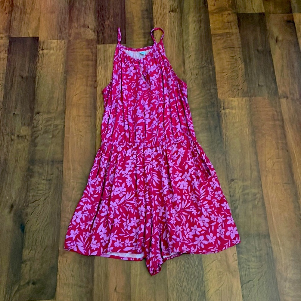 Floral patterned romper